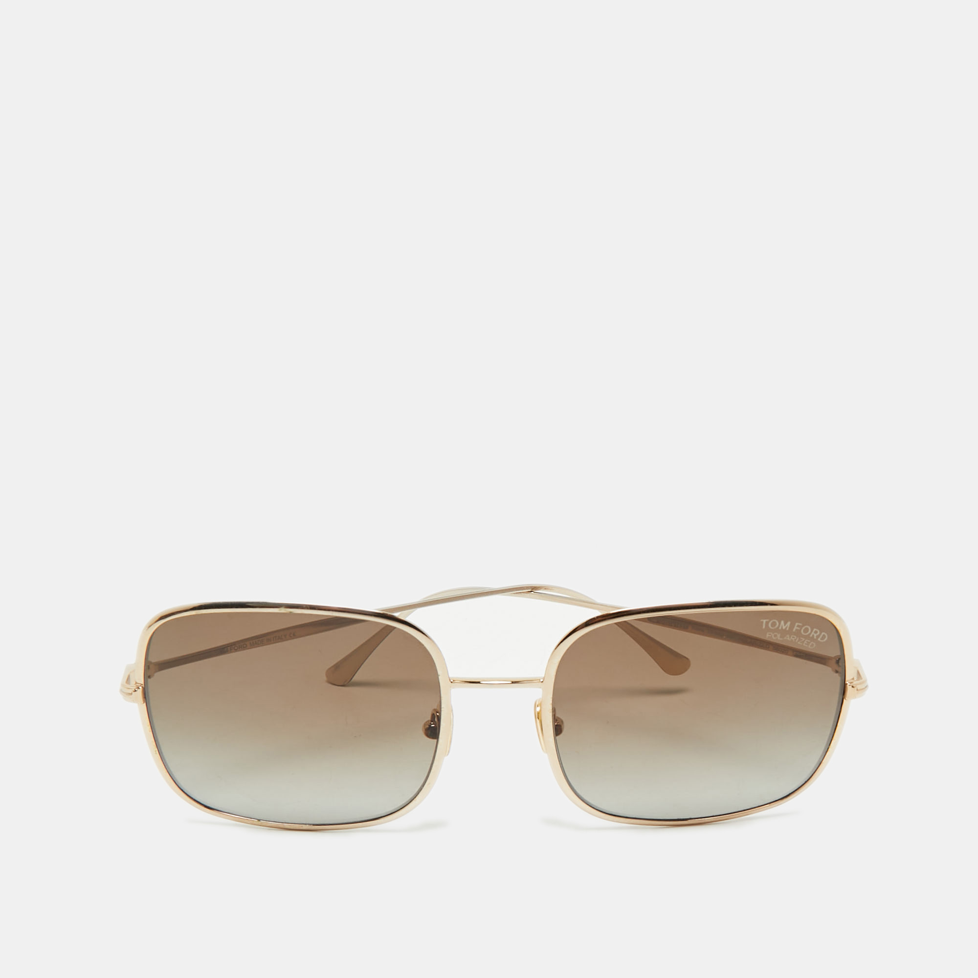 

Tom Ford Gold Tone/Brown Gradient CH0055S Square Sunglasses