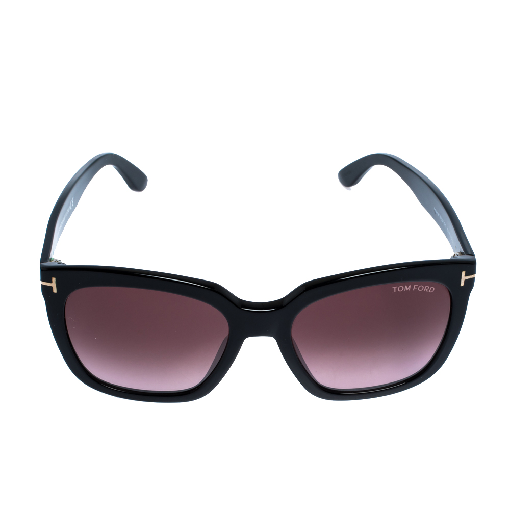 

Tom Ford Black/ Bordeaux Gradient FT0502/S Amarra Wayfarer Sunglasses, Burgundy