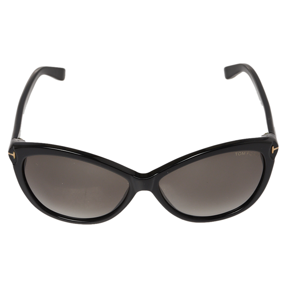 

Tom Ford Black/ Grey Gradient TF 325 Cateye Sunglasses