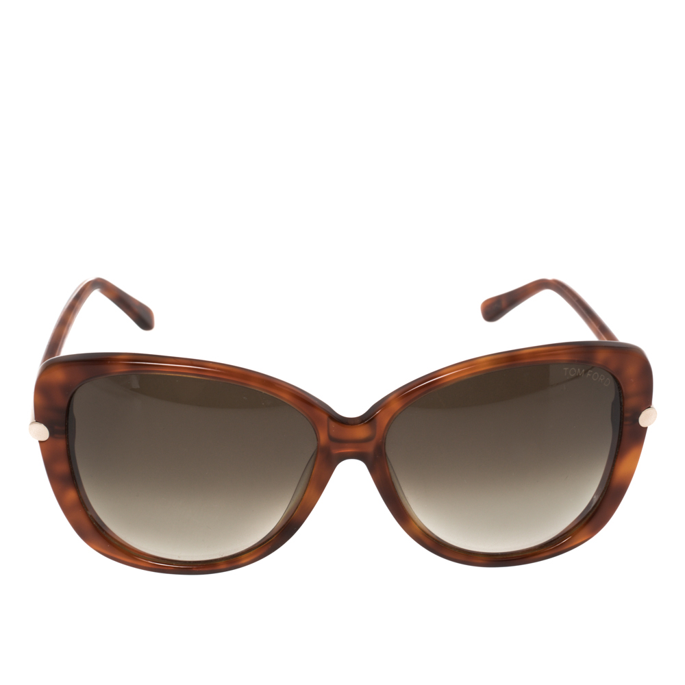 

Tom Ford Blonde Havana/ Grey Gradient TF324 Butterfly Sunglasses