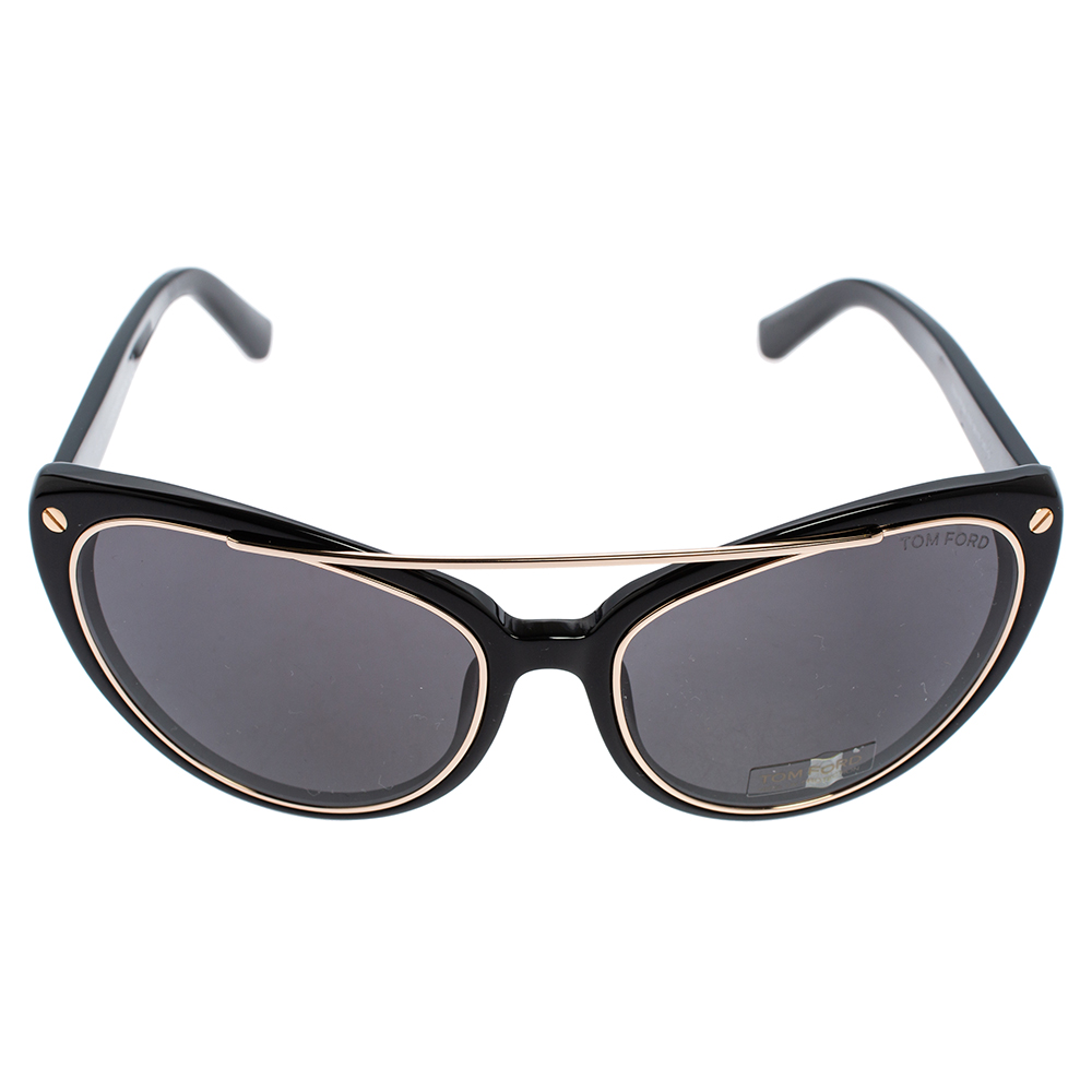 

Tom Ford Black Edita Cat Eye Sunglasses