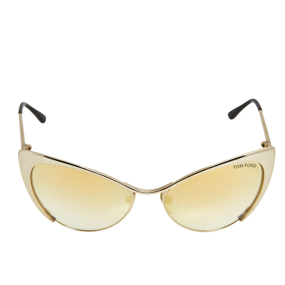 

Tom Ford Gold Mirrored TF304 Nastasya Cat Eye Sunglasses