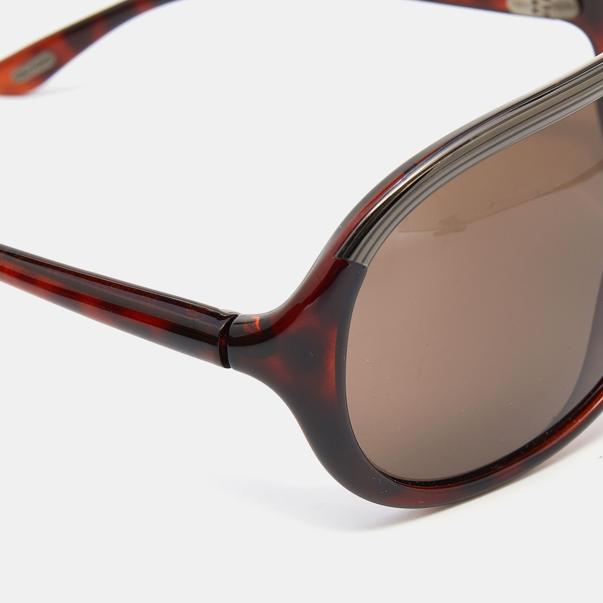 

Tom Ford Brown Havana/ Brown Farrah TF10 Shield Sunglasses