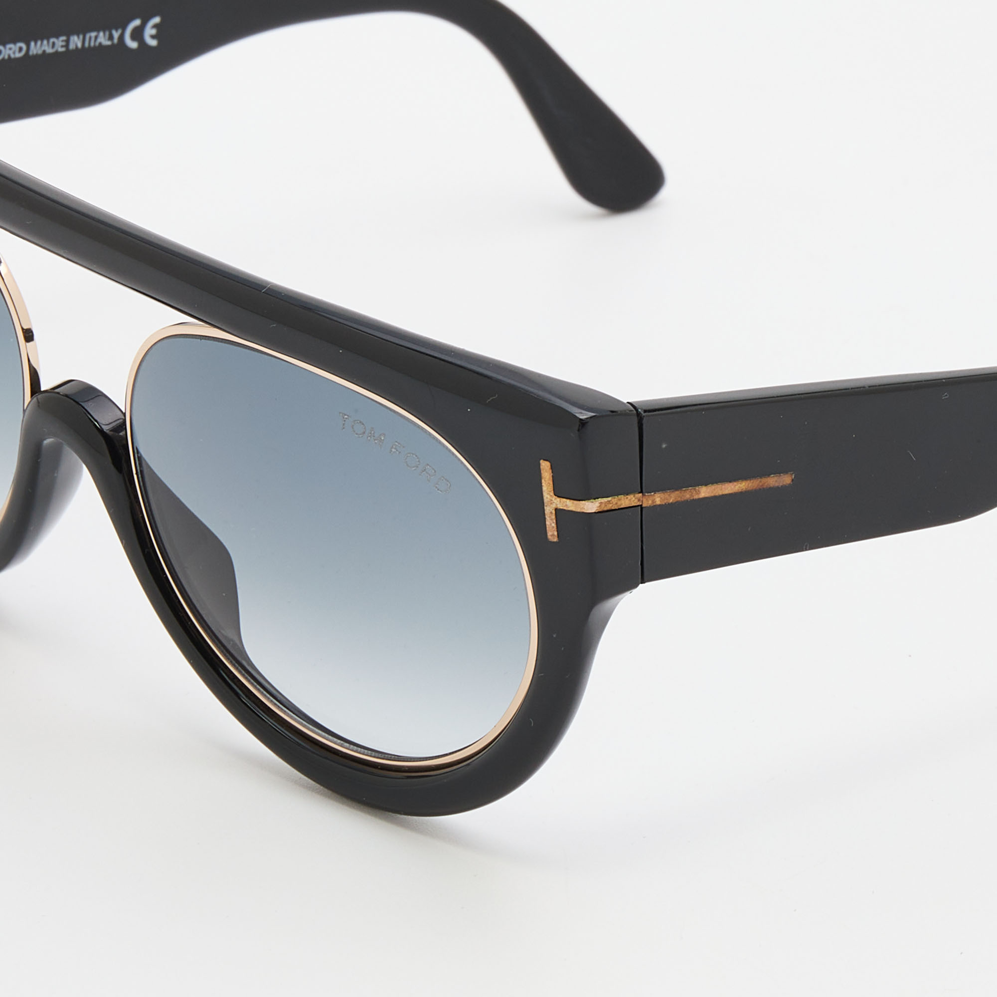 

Tom Ford Black/Grey Gradient Alana TF360 Aviator Sunglasses