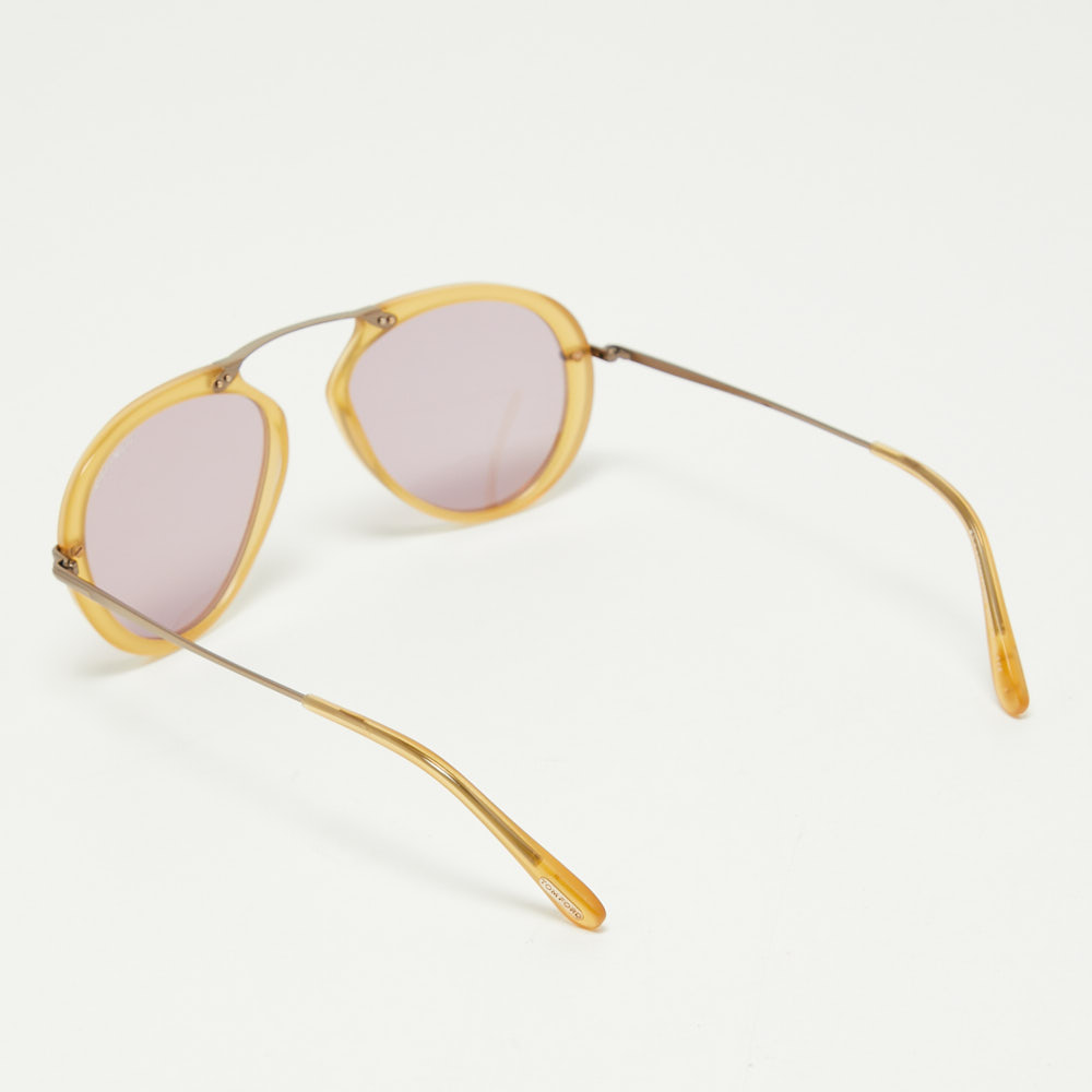 

Tom Ford Light Yellow TF473 Aaron Sunglasses