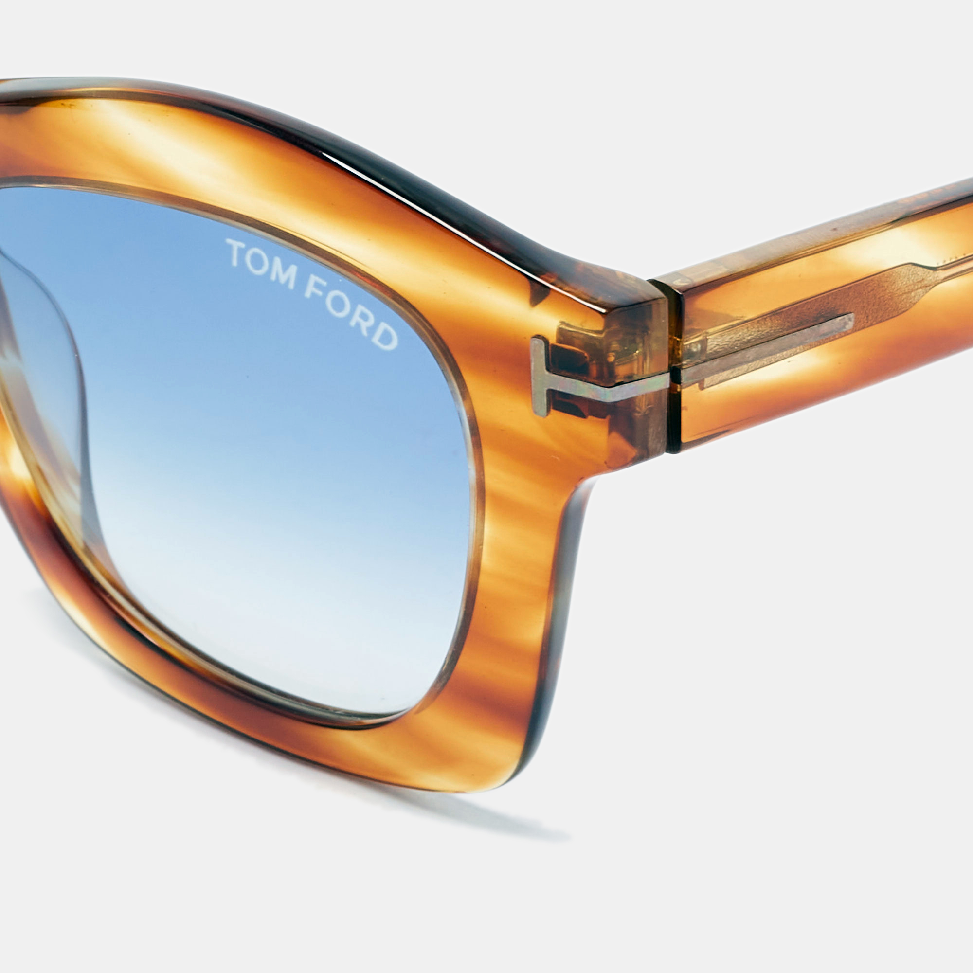 

Tom Ford Brown/Blue Greta Gradient Sunglasses