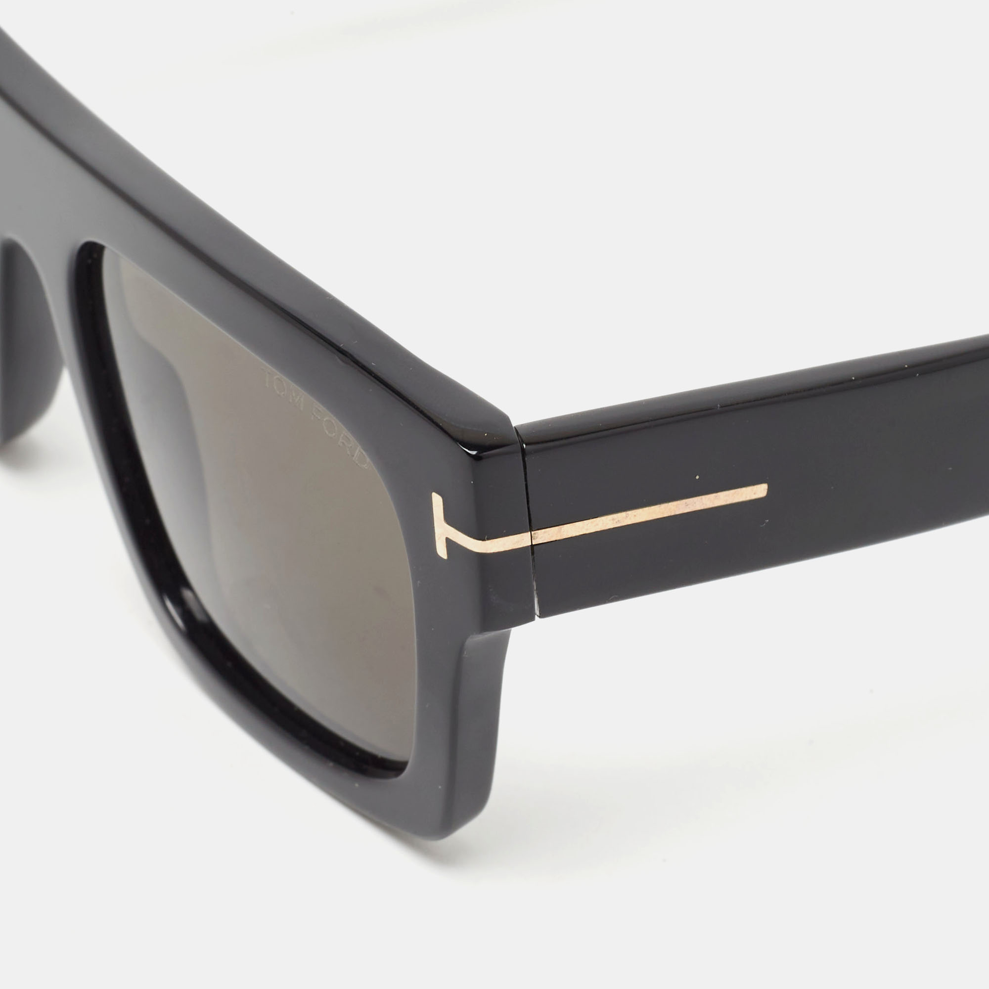 

Tom Ford Black Fausto Tf711 Rectangle Sunglasses