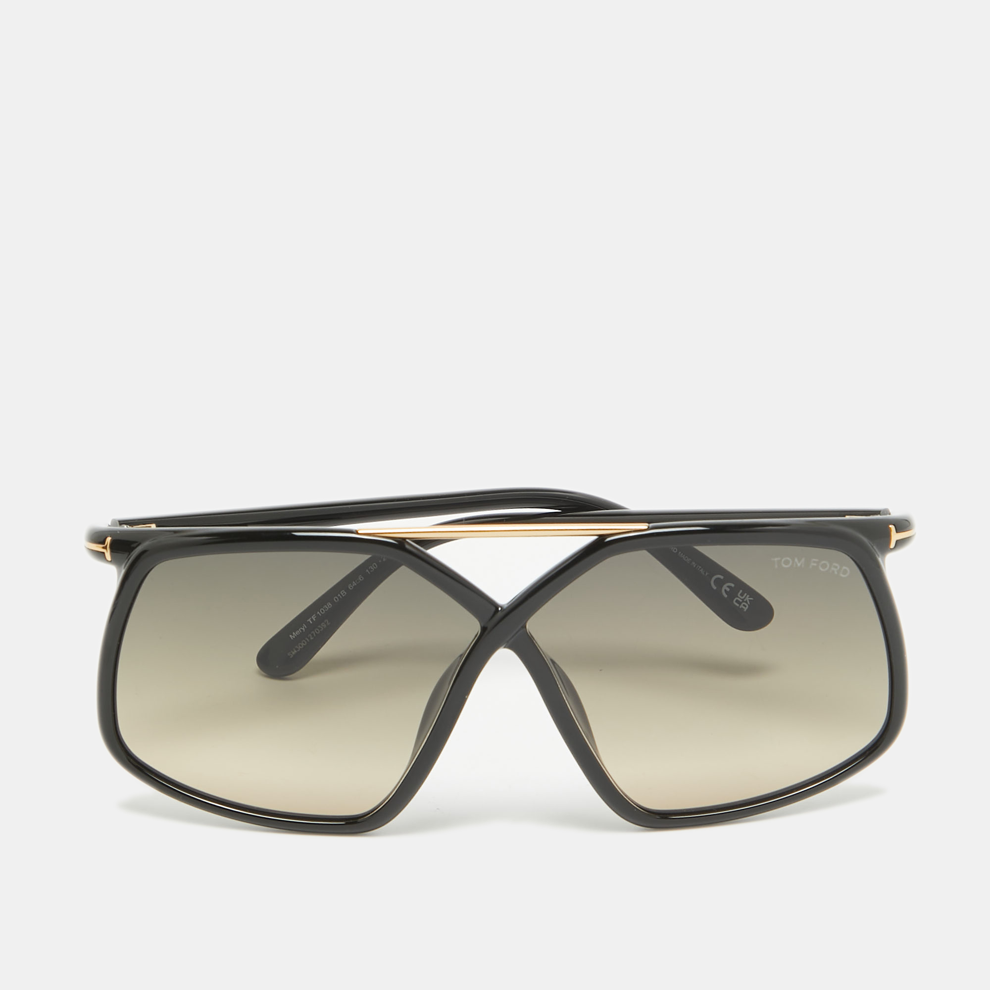 

Tom Ford Black Gradient TF1038 Oversized Sunglasses
