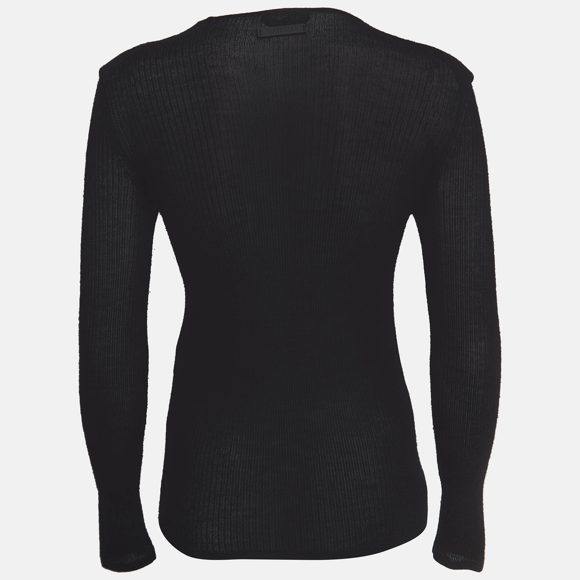

Tom Ford Black Cashmere Knit Long Sleeve Sweatshirt