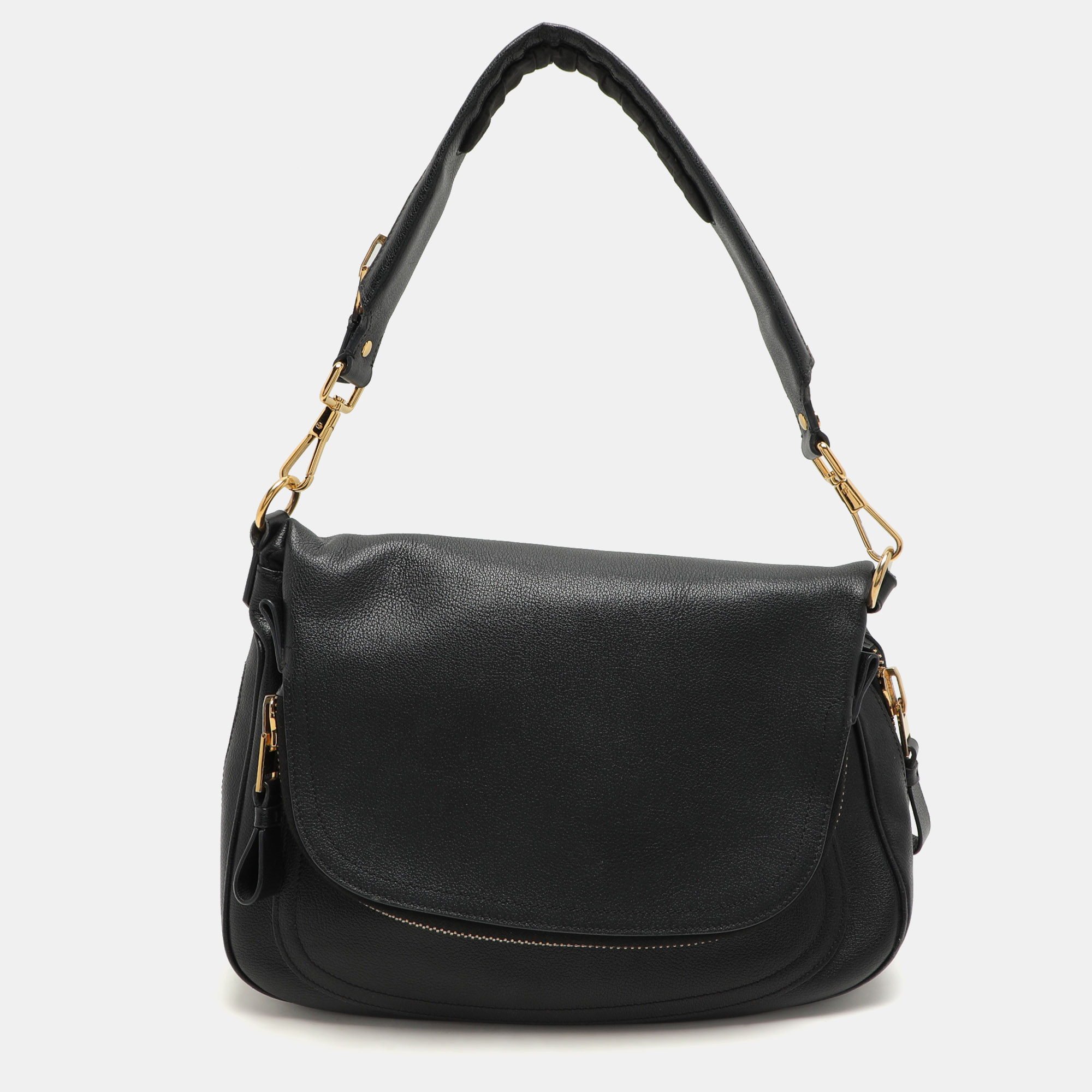 

Tom Ford Black Leather Jennifer Shoulder Bag