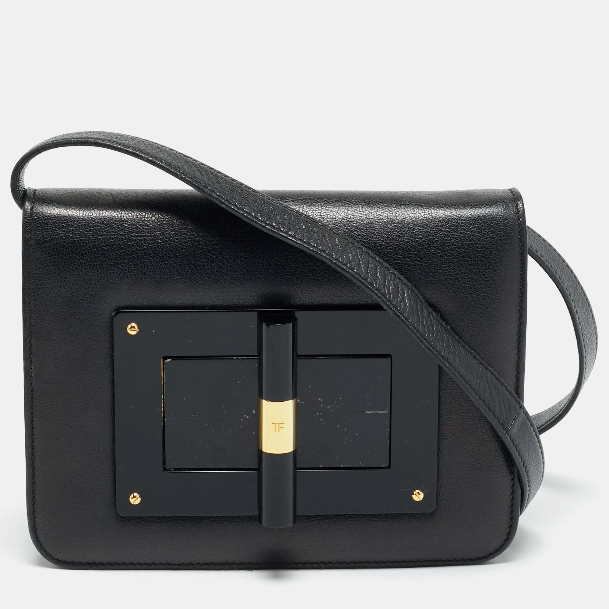 

Tom Ford Natalia Small Black Leather Crossbody Bag