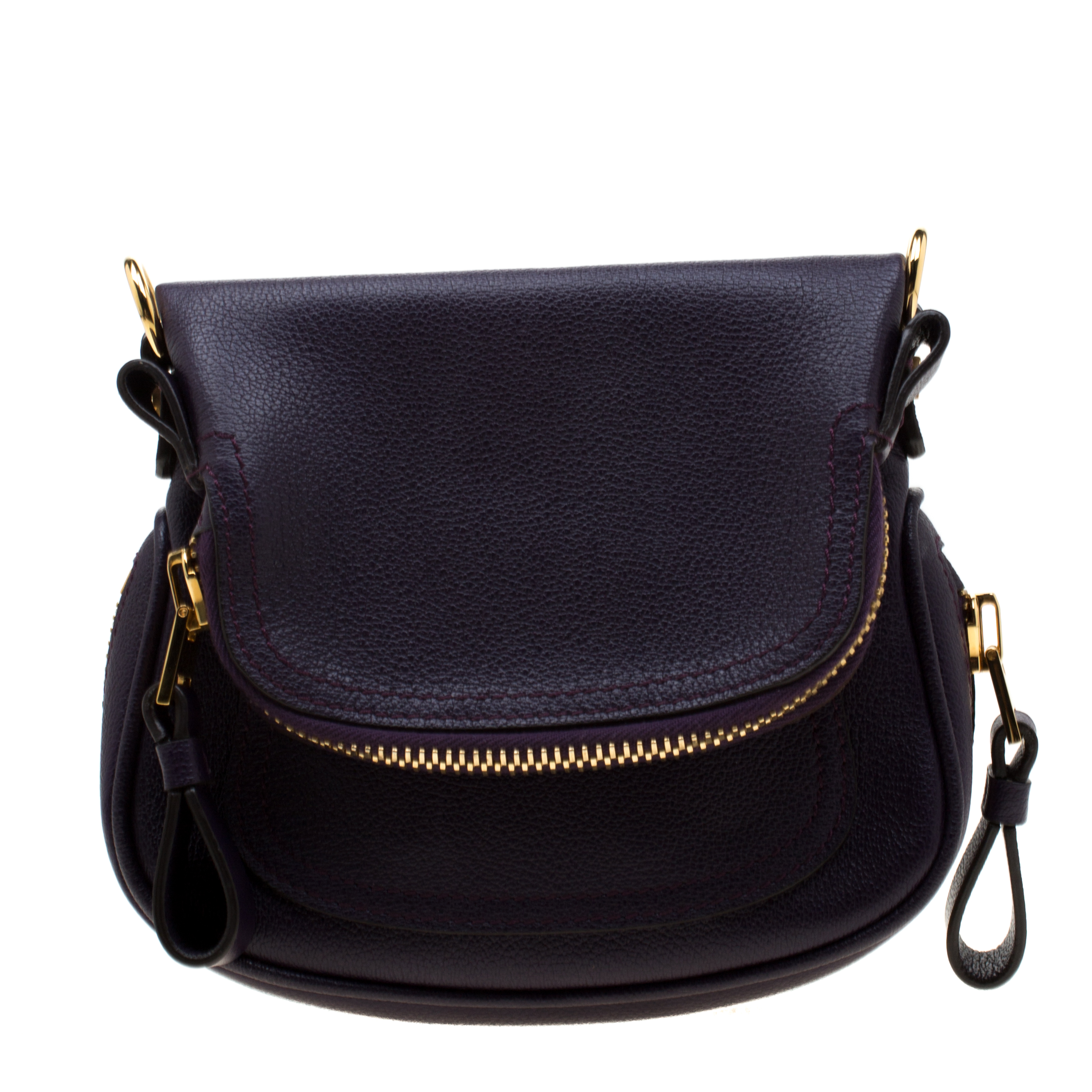 Buy Tom Ford Purple Leather Jennifer Crossbody Bag 193682 at best price | TLC