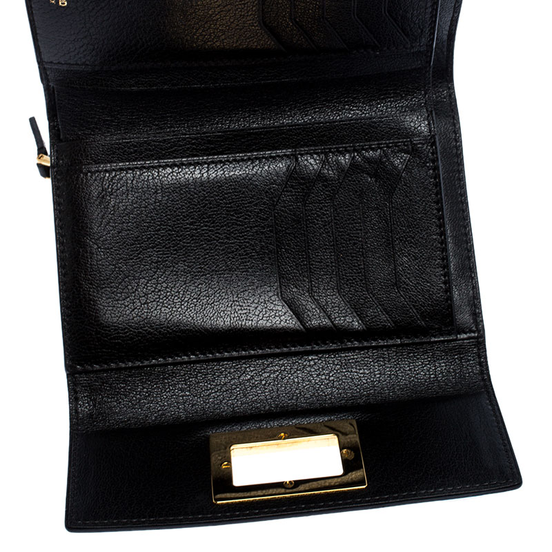 

Tom Ford Black Leather Natalia French Wallet