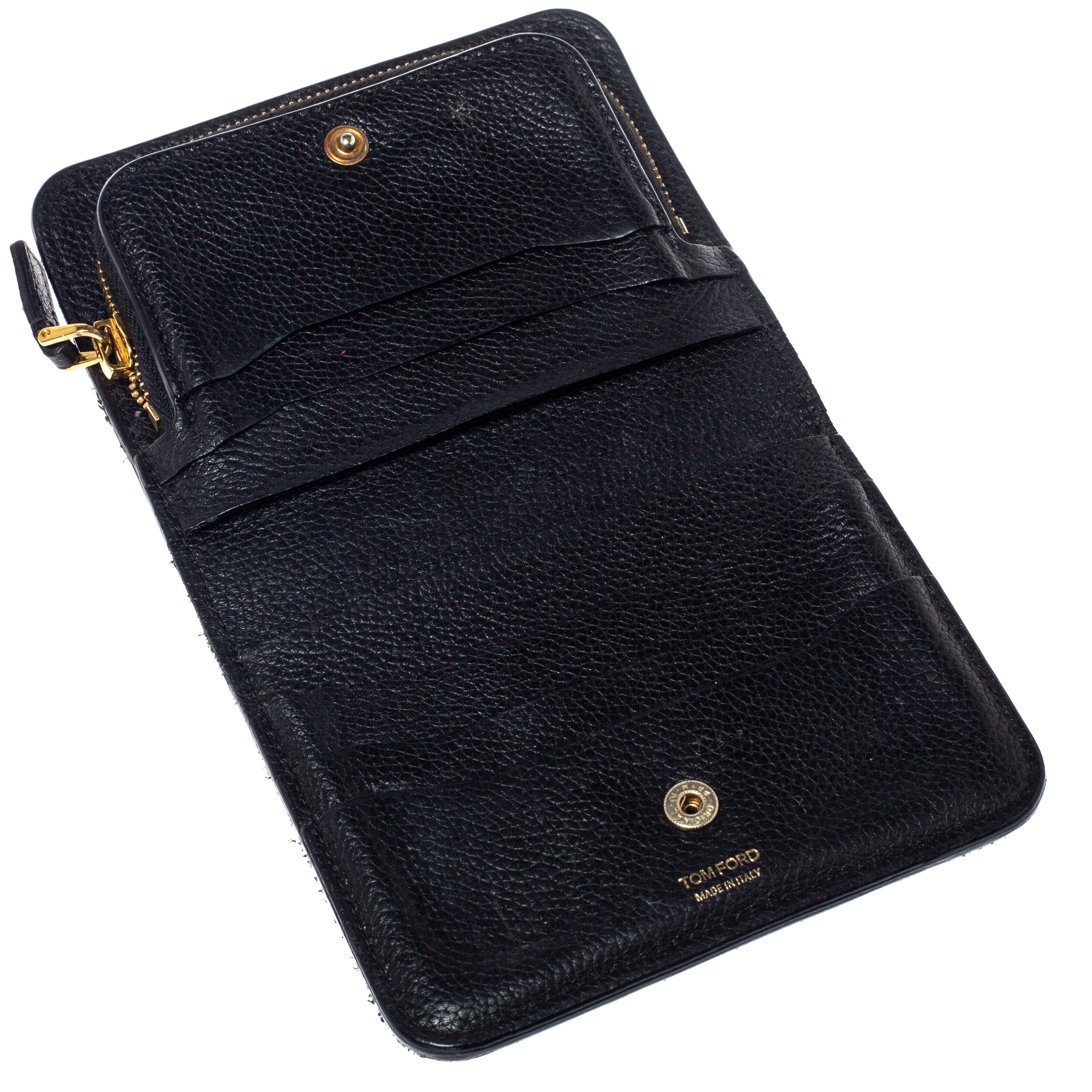 

Tom Ford Black Leather Compact Wallet