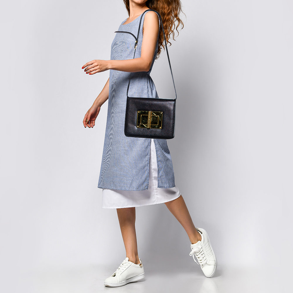 

Tom Ford Black Leather Natalia Shoulder Bag
