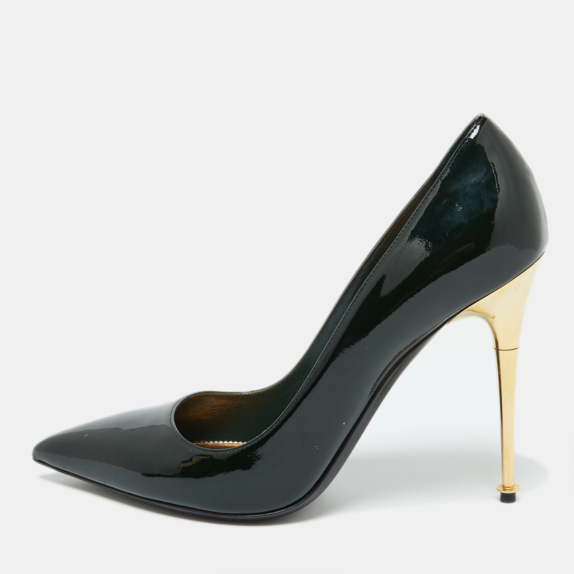 

Tom Ford Green Patent Leather Pointed Toe Pumps Size