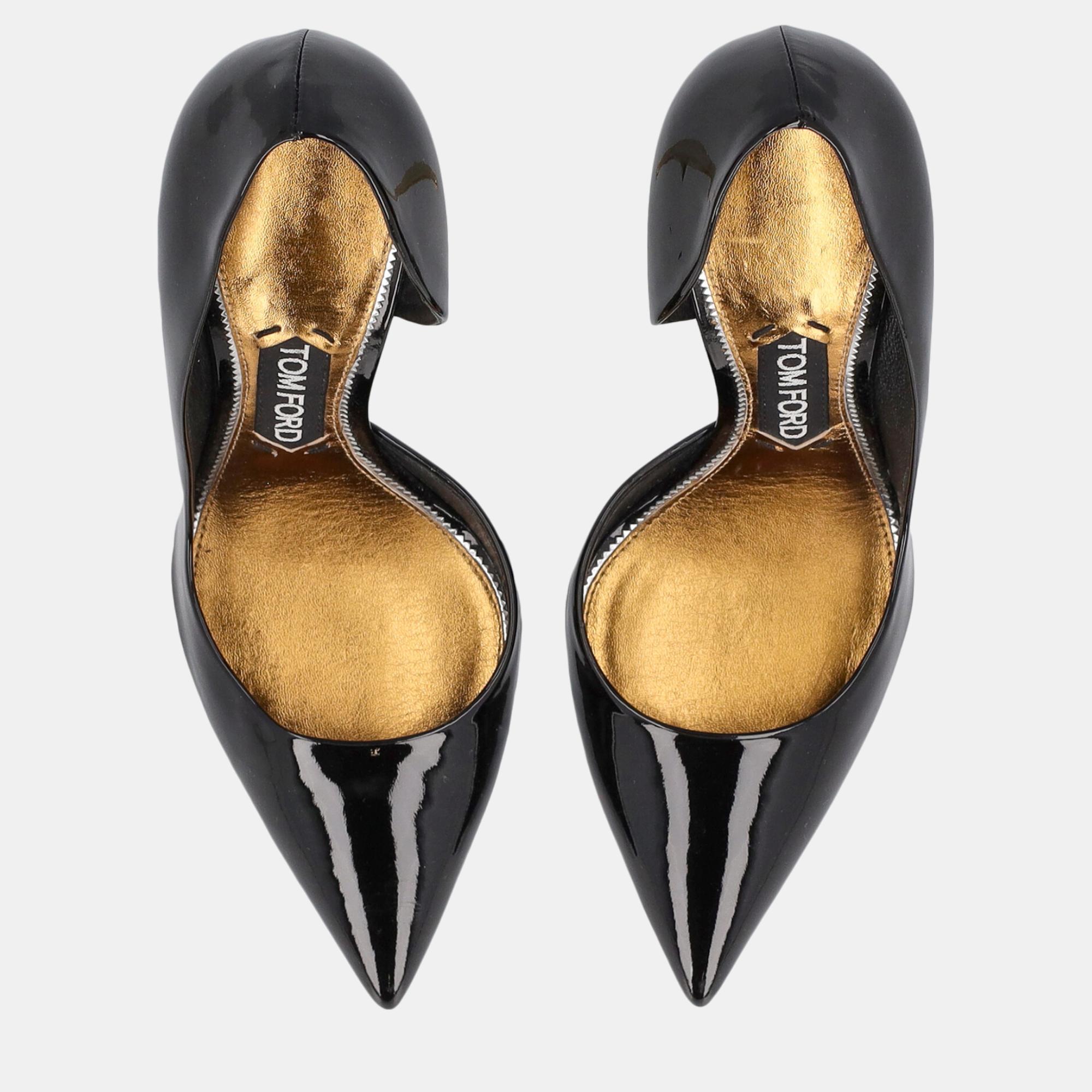 

Tom Ford Women's Leather Heels - Black - EU