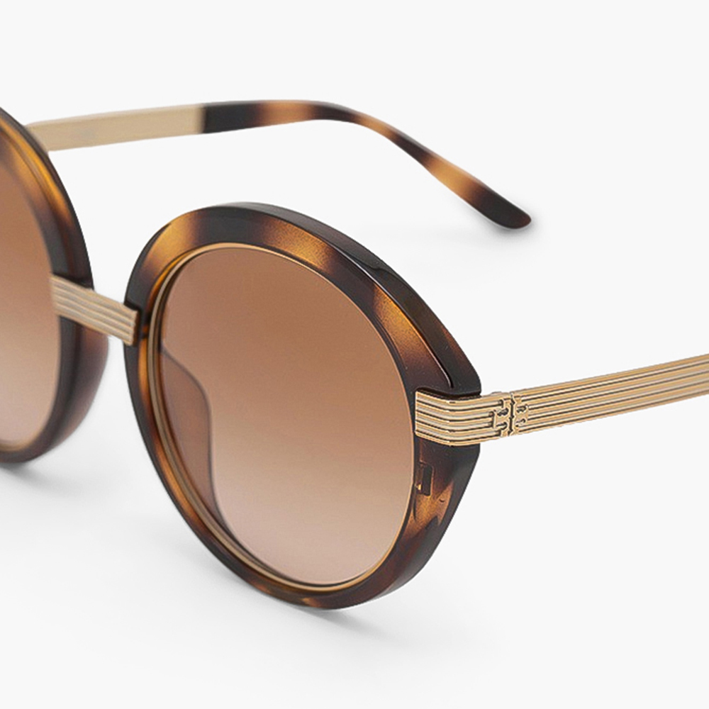 

Tory Burch Brown Oversized Round Sunglasses