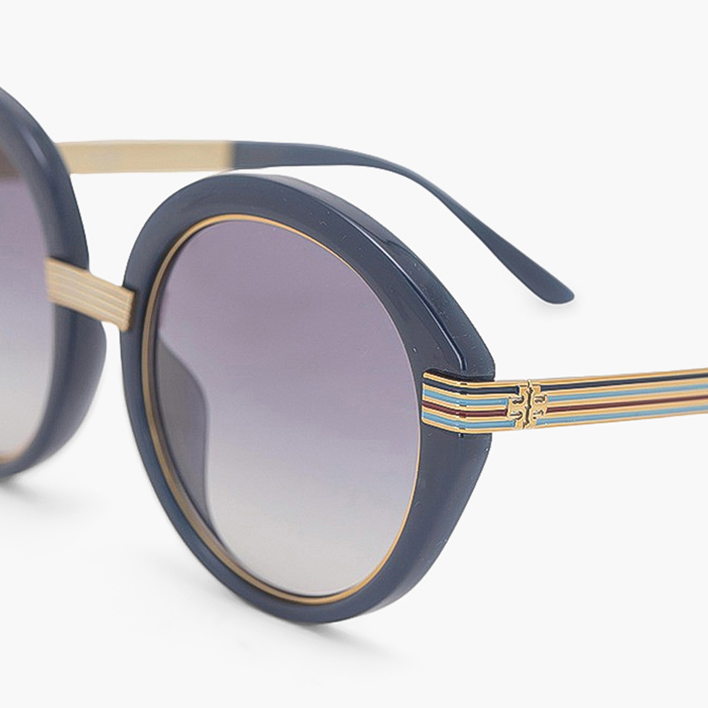 

Tory Burch Blue Oversized Round Sunglasses