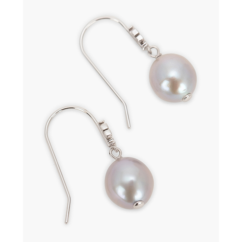 

Tory Burch Grey Pearl Drop Earrings