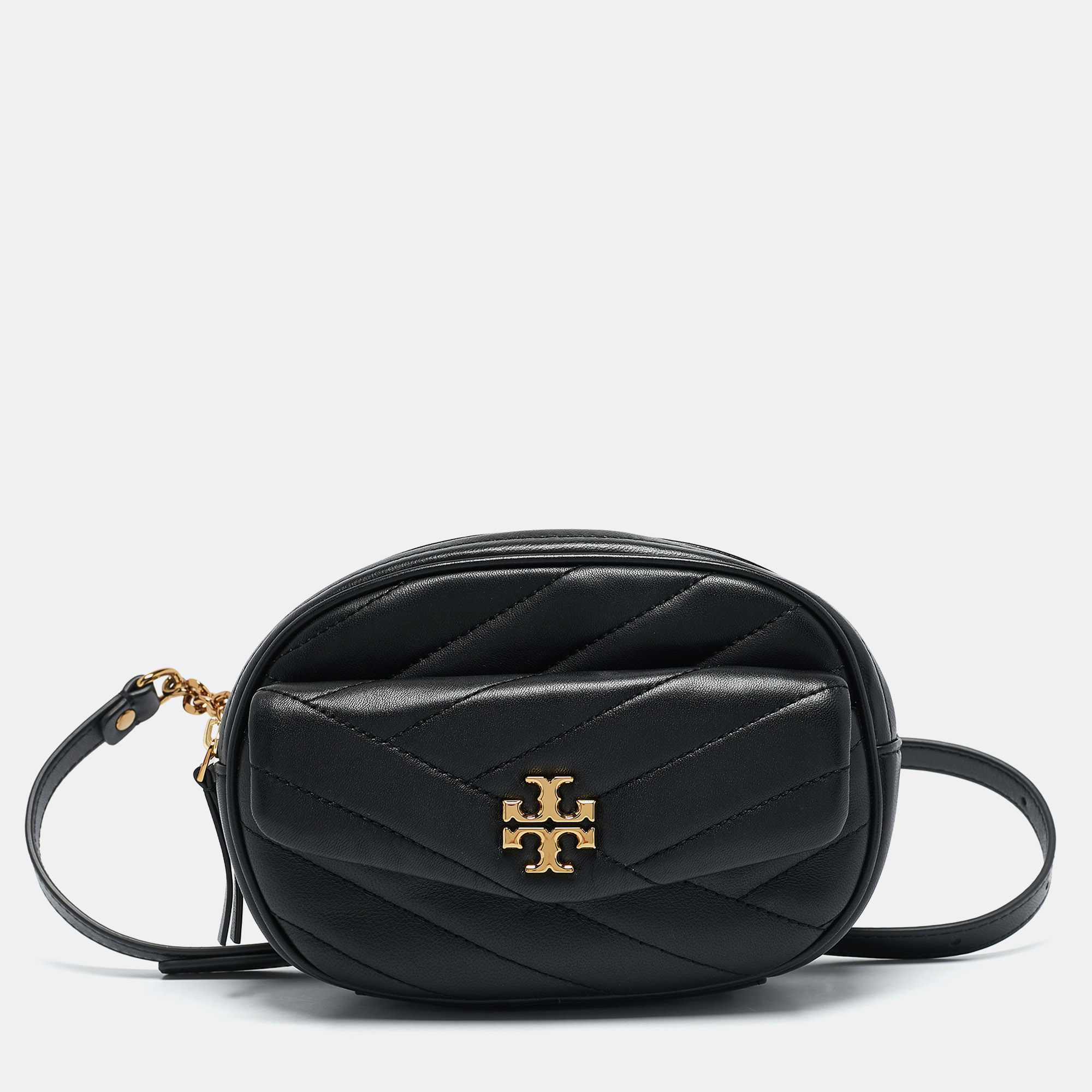 

Tory Burch Black Chevron Leather Kira Belt Bag