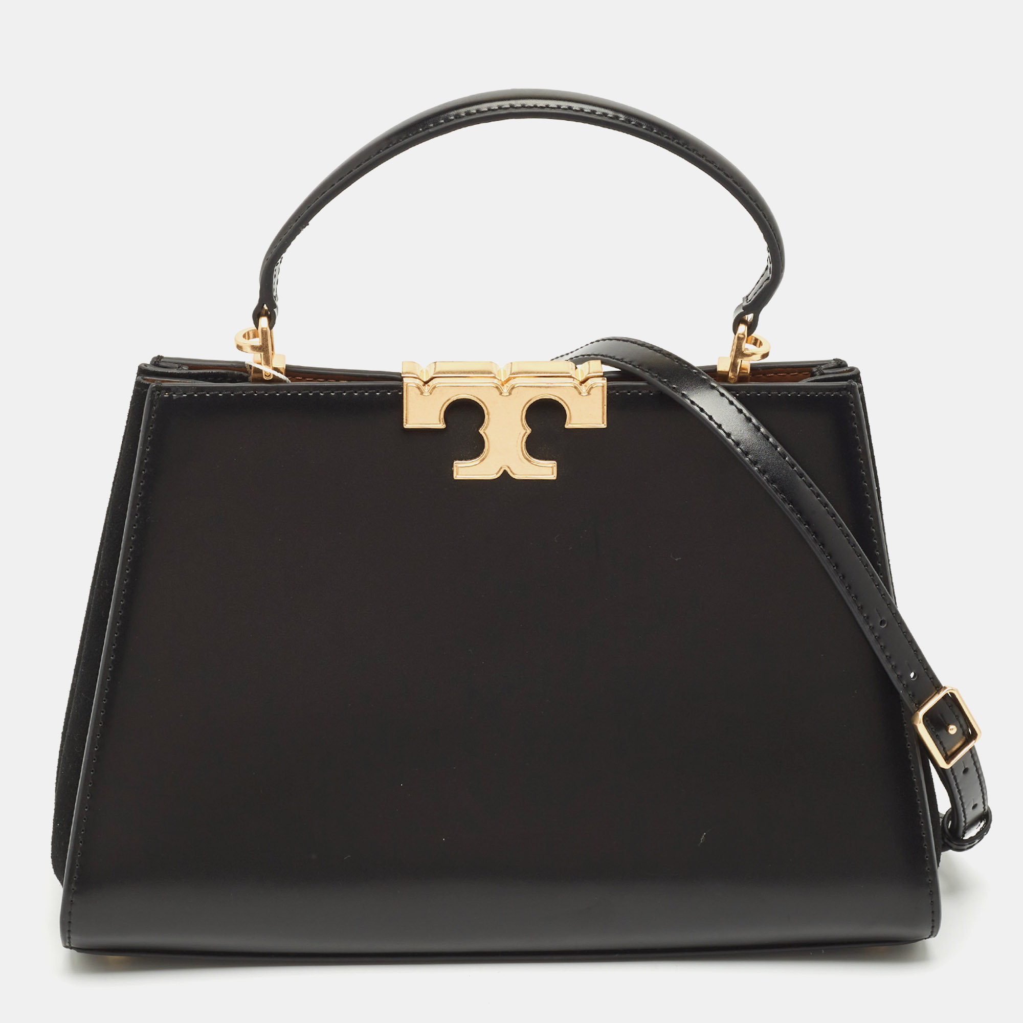 

Tory Burch Black Leather Eleanor Satchel