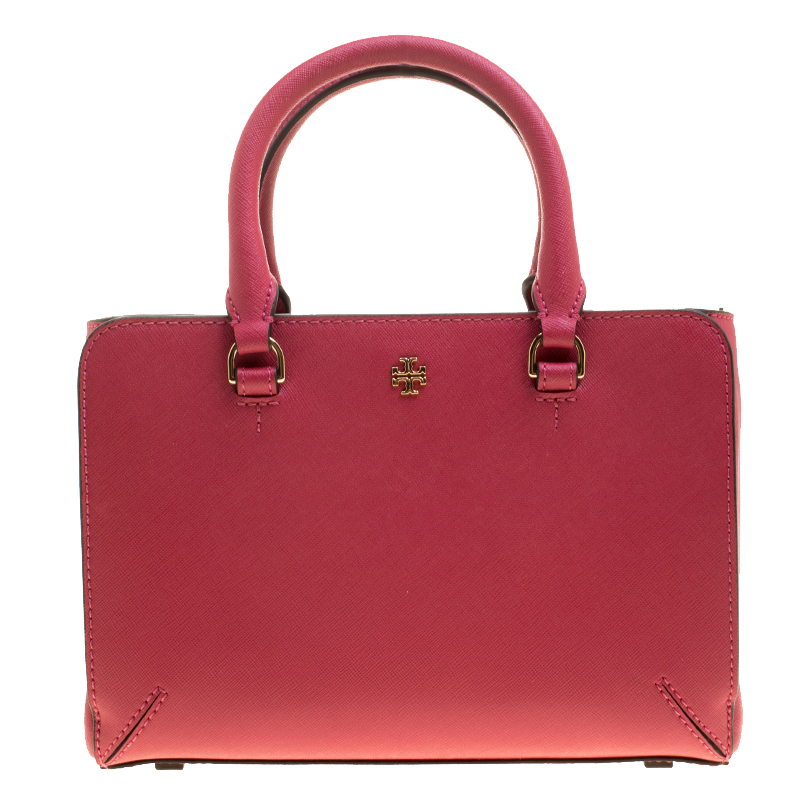 Tory Burch, Bags, Gorgeous Tory Burch Robinson Small Top Handle Satchel  Brilliant Red