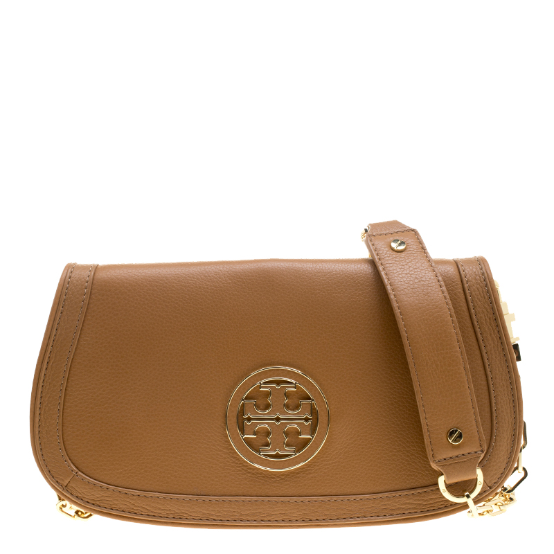 tory burch tan leather purse