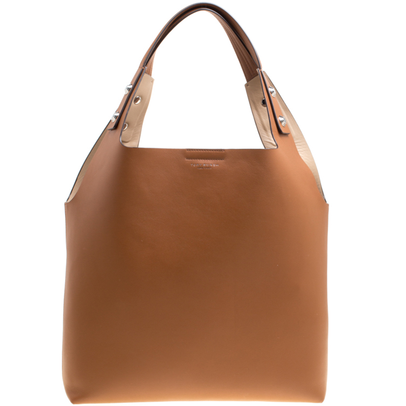 Tory Burch Brown Leather Rory Tote Tory Burch | TLC