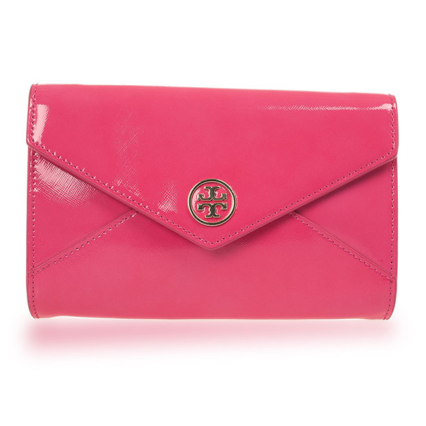 tory burch pink clutch