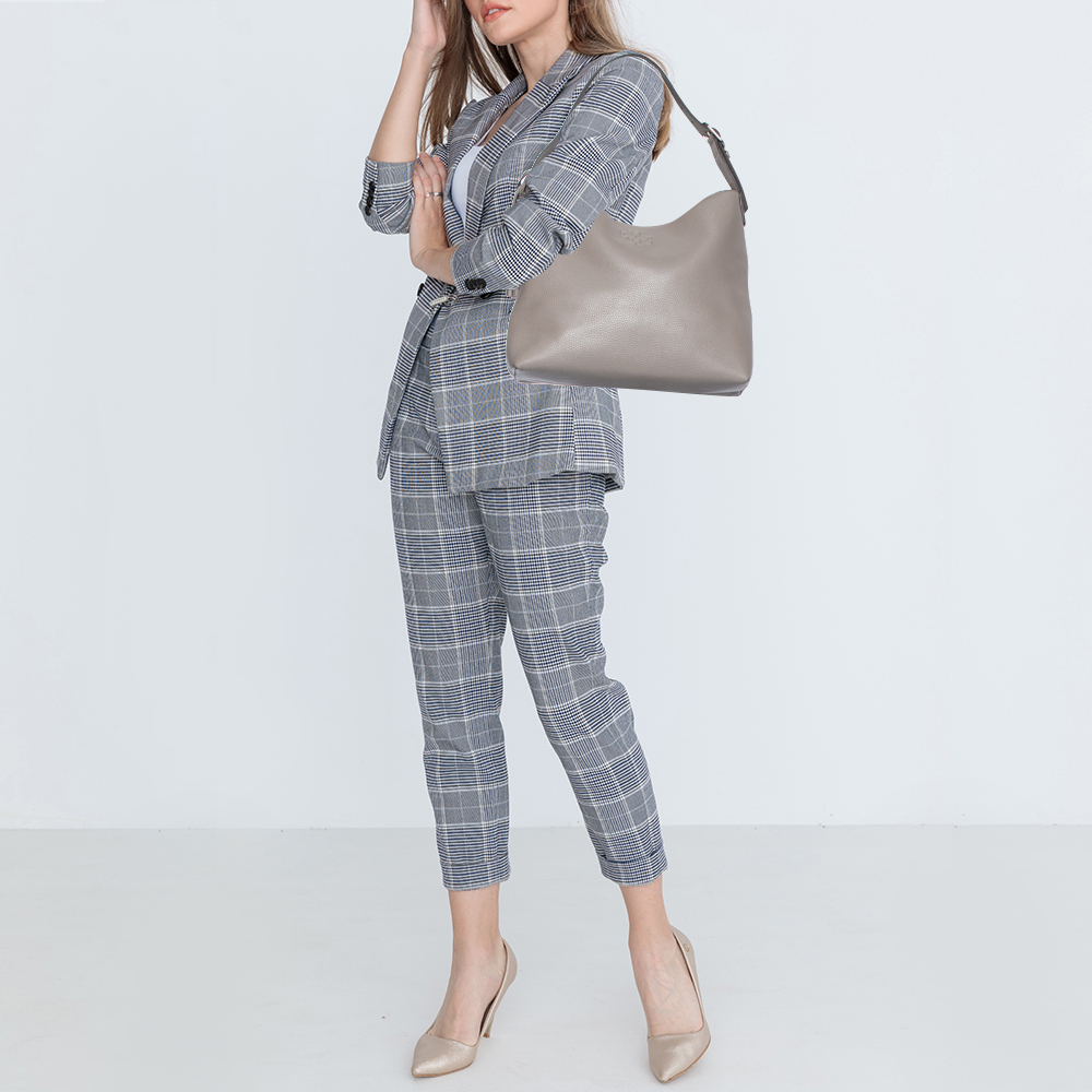 

Tory Burch Grey Leather Thea Hobo