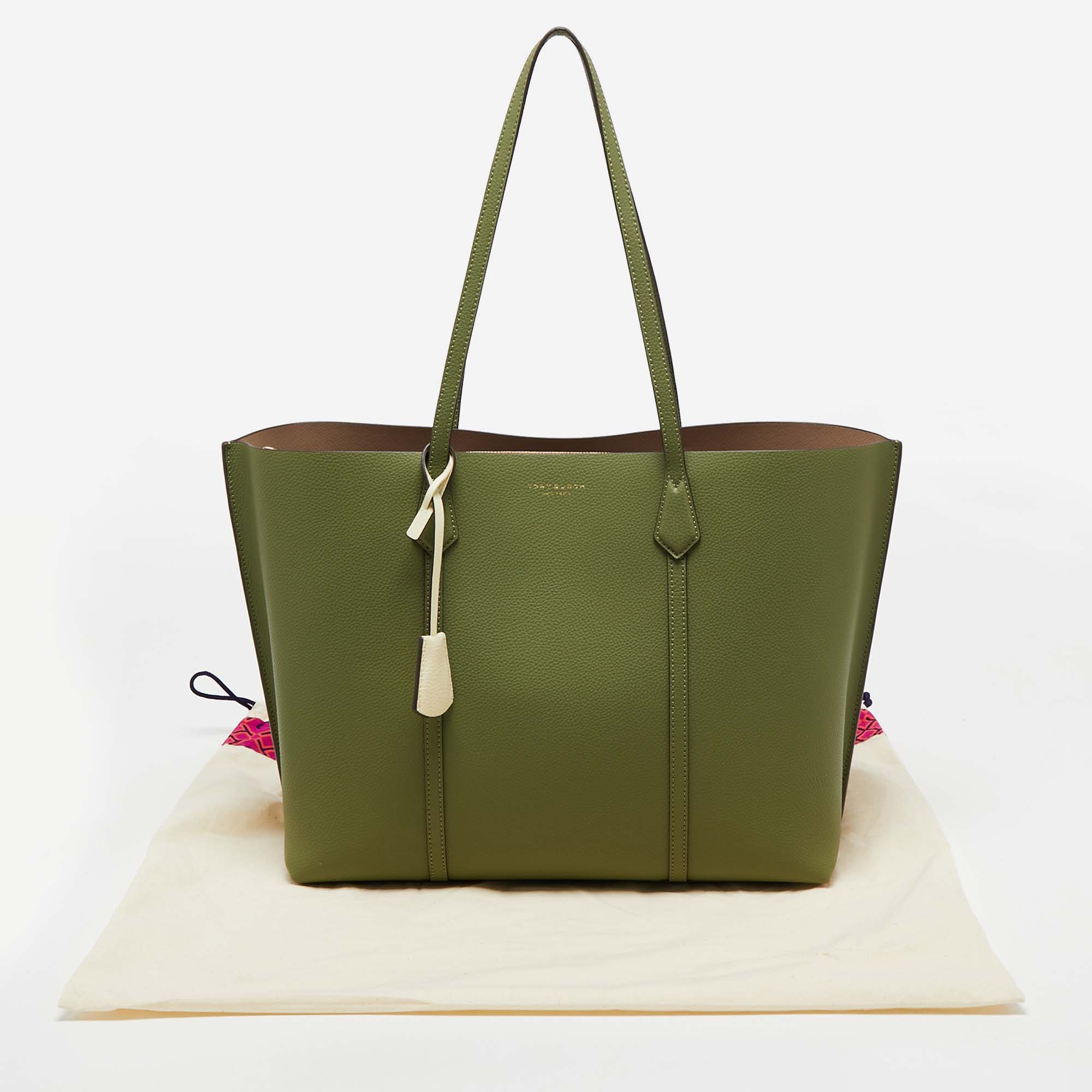 Tory burch perry online tote green