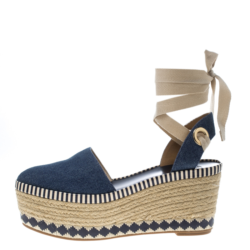 wrap espadrille wedges