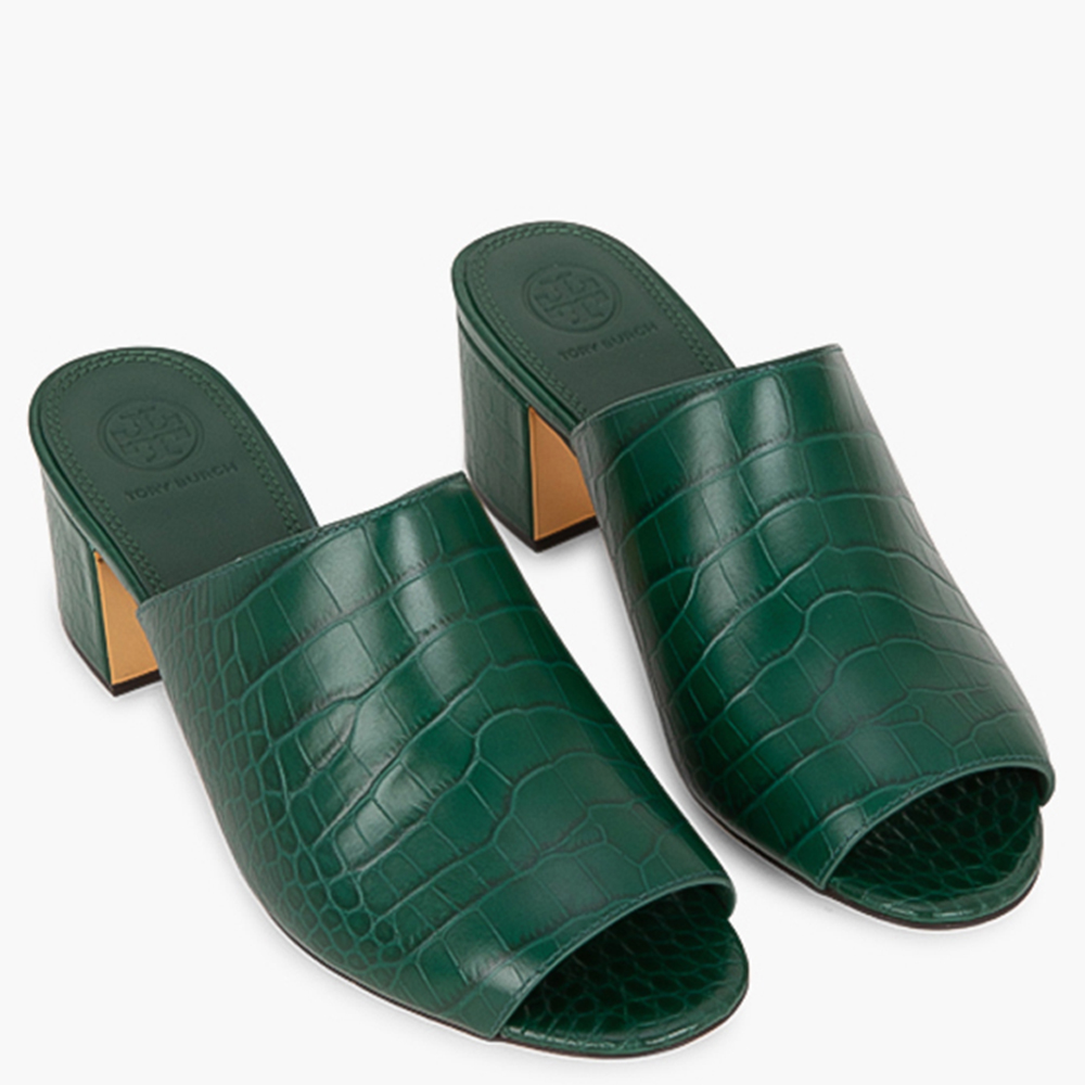 

Tory Burch Green Leather Martine Mules Size EU  (Available for UAE Customers only