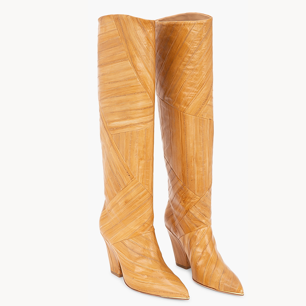 

Tory Burch Brown Leather 90mm Knee Boots Size EU