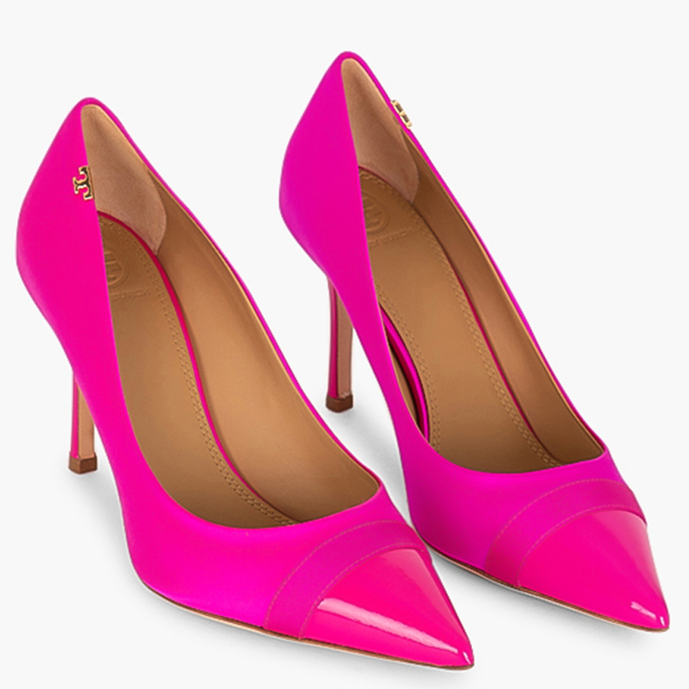 

Tory Burch Pink Leather Pointed Heel Pumps Size EU  (Available for UAE Customers only