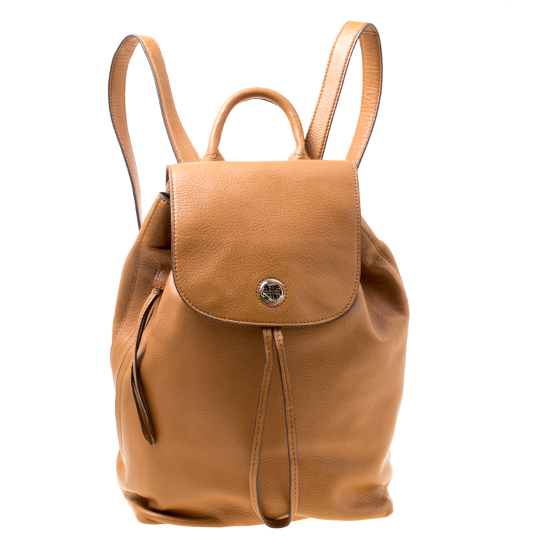 Tory Burch Brown Leather Brody Backpack Tory Burch | TLC