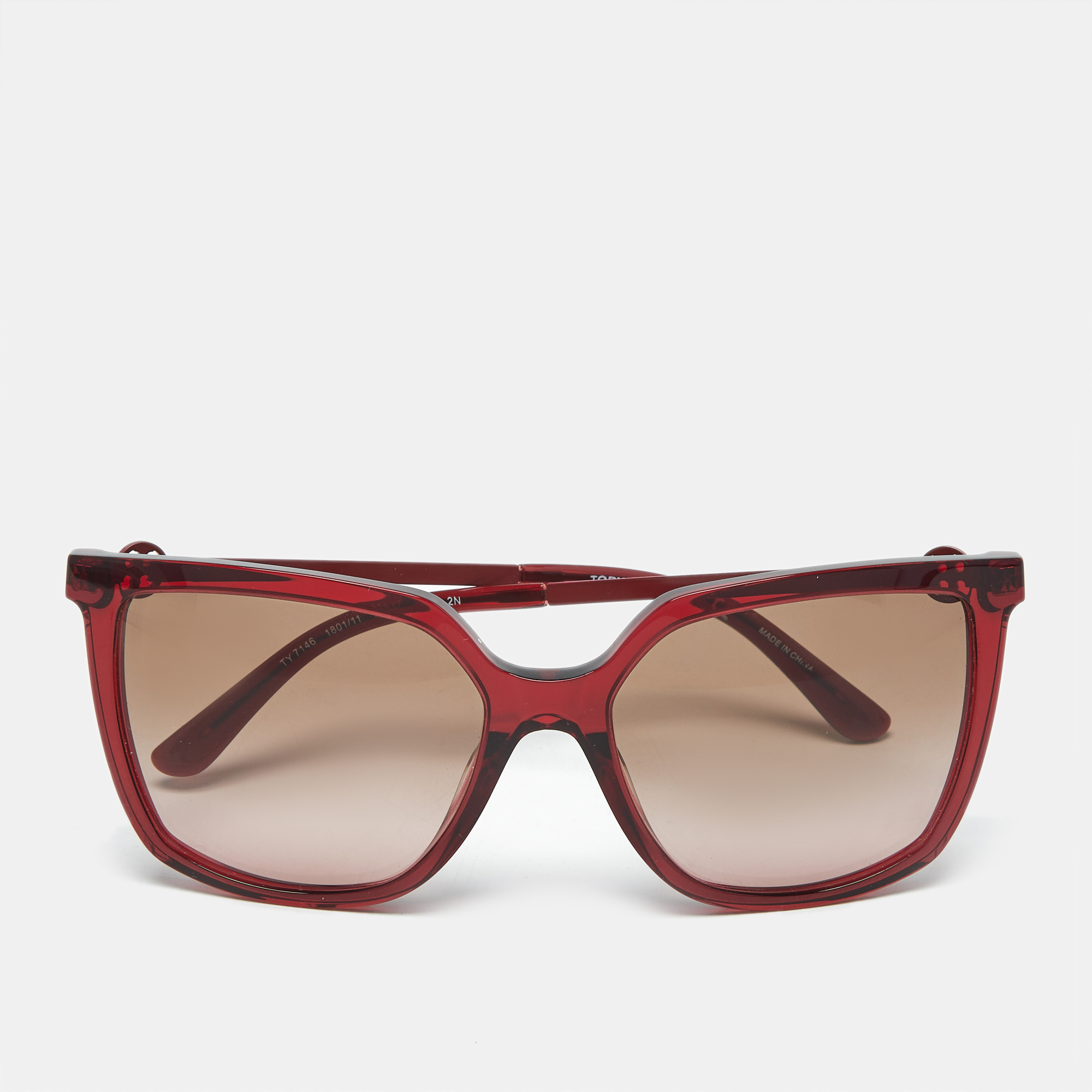 

Tory Burch Red/Brown Gradient TY7146 Square Sunglasses