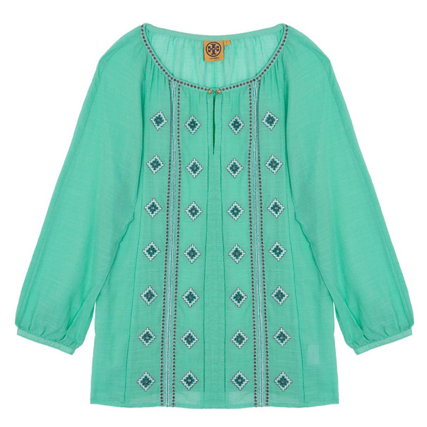 مملوكة مسبقًا Tory Burch 'Lucille' Embroidered Top M