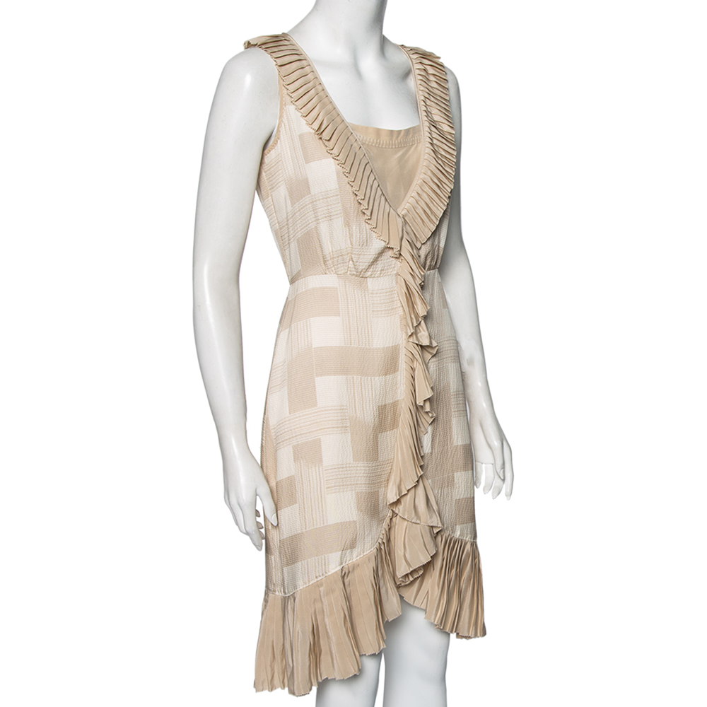 

Tory Burch Tapioca Tan Georgette Janetta Night Out Midi Dress, Cream