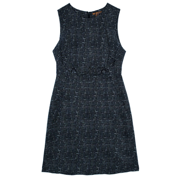 Pre Owned Tory Burch Monochrome Sheath Dress M
