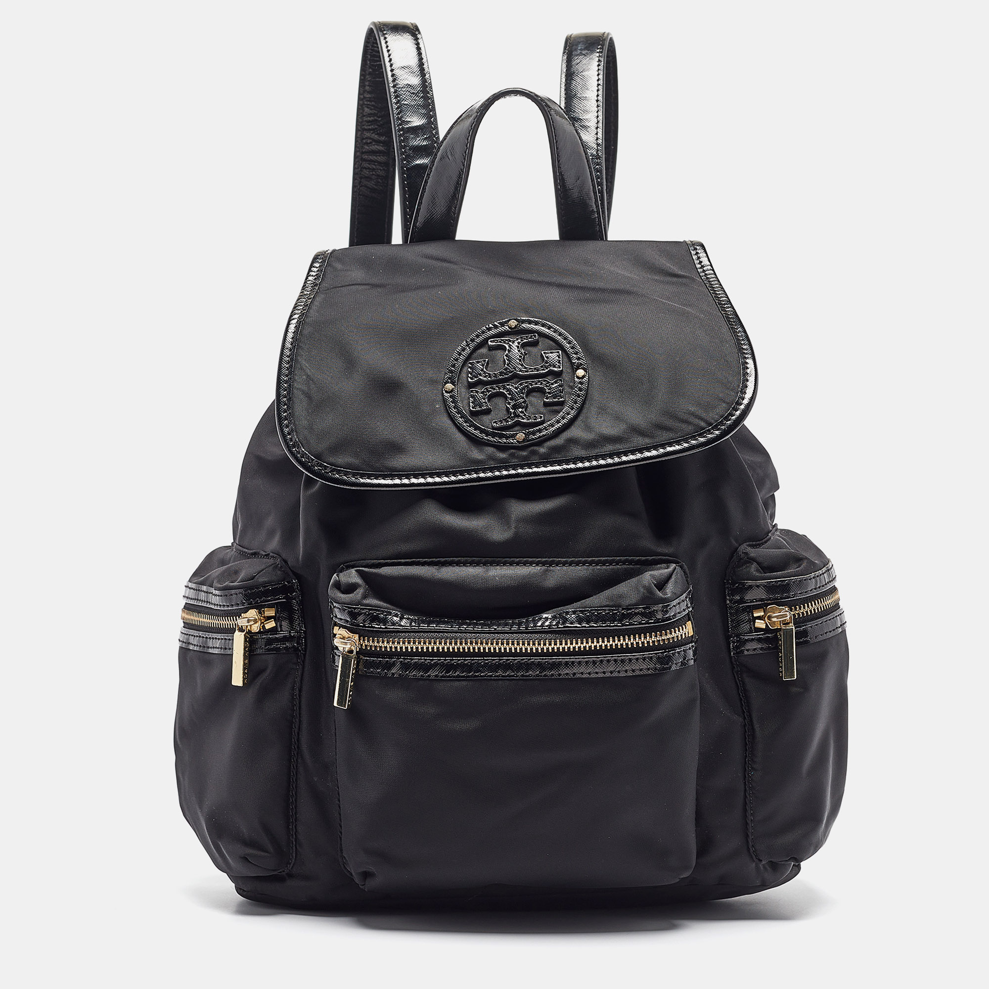 

Tory Burch Black Nylon Bill Backpack