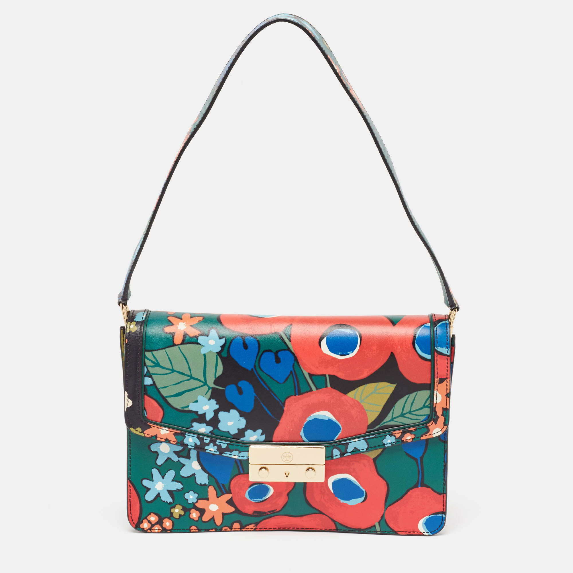 

Tory Burch Multicolor Leather Floral Juliette Shoulder Bag