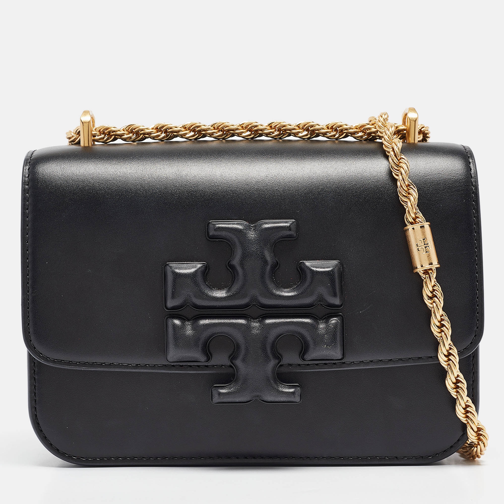 

Tory Burch Black Leather  Eleanor Shoulder Bag