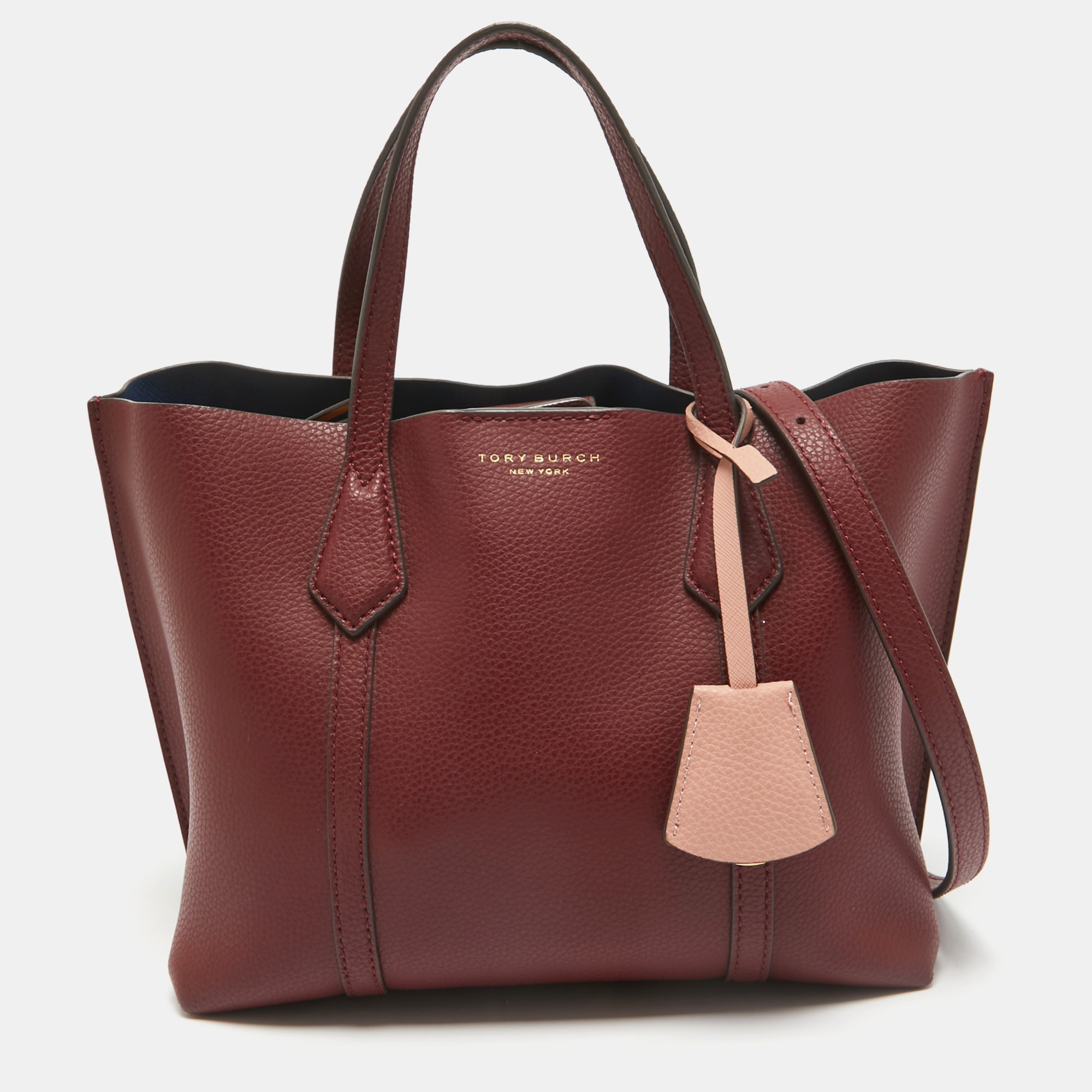 

Tory Burch Red Leather Small Perry Tote