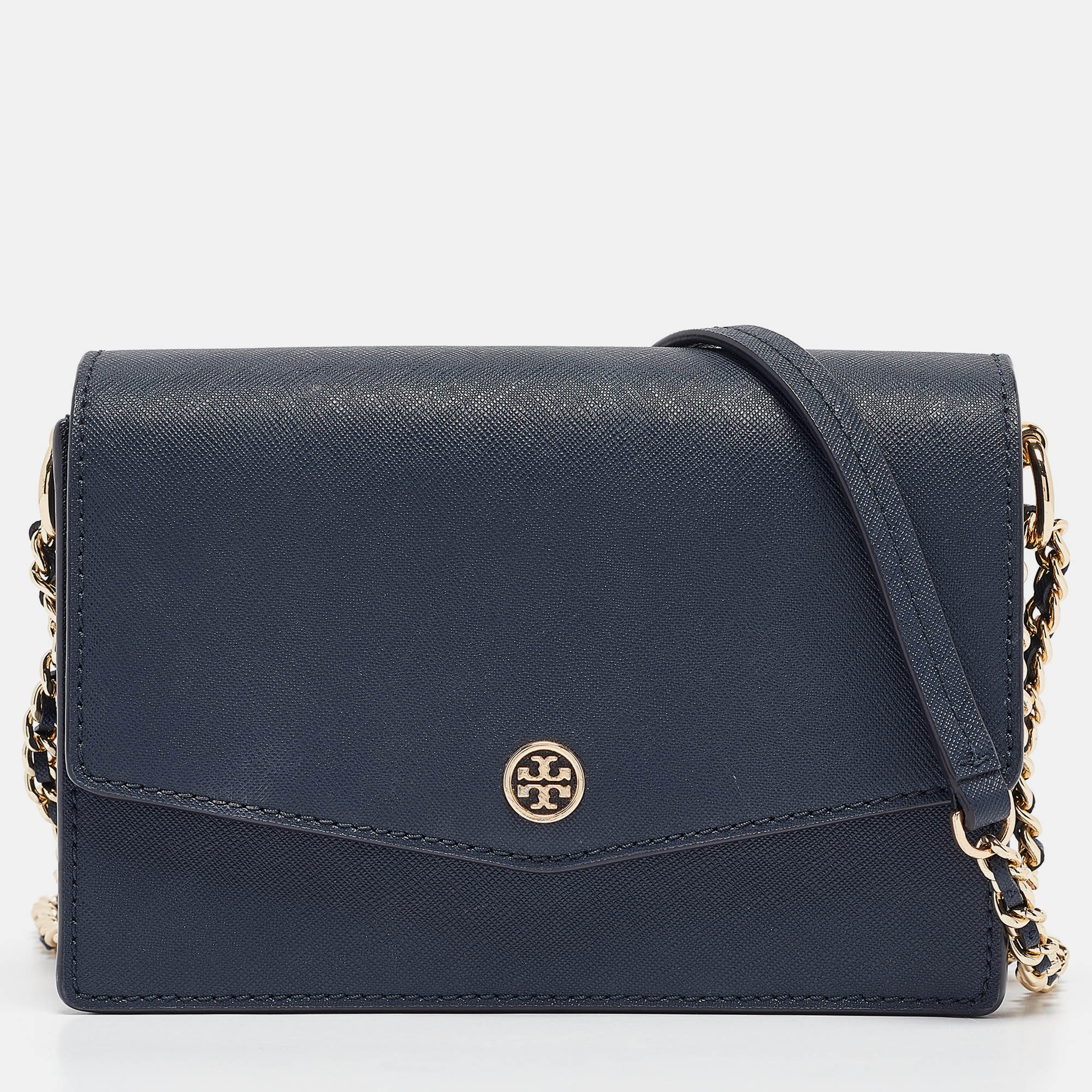 

Tory Burch Navy Blue Leather Emerson Crossbody Bag