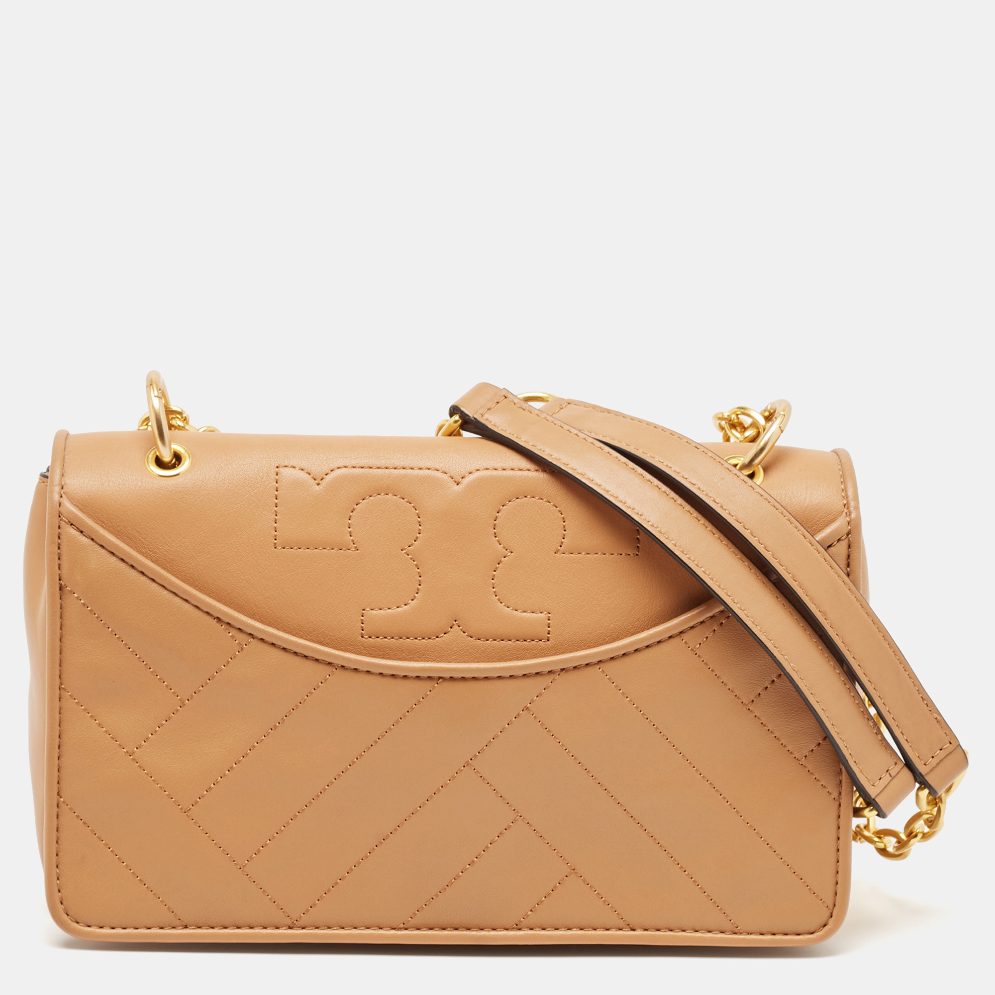 

Tory Burch Tan Leather Alexa Shoulder Bag