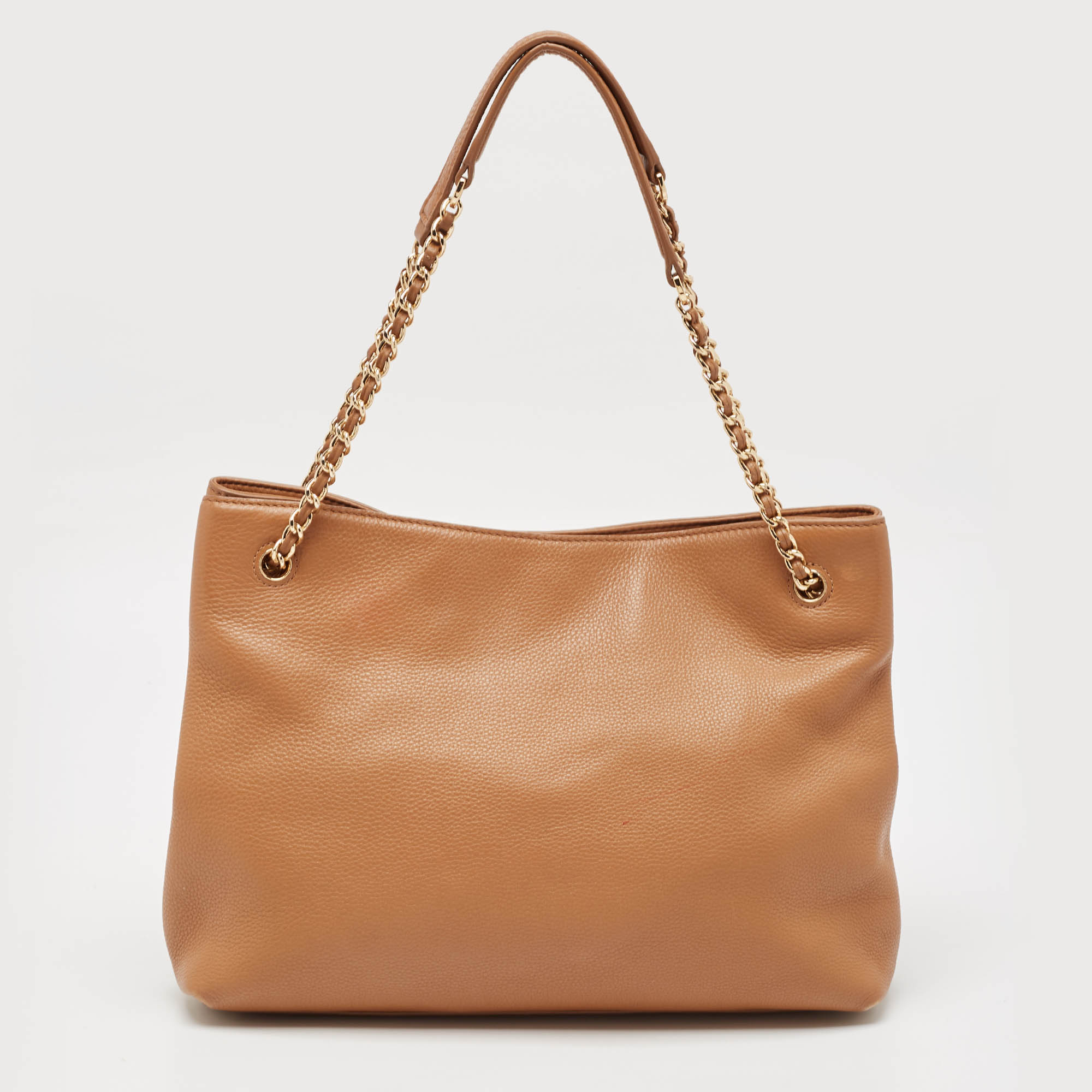 Tory Burch Brown Leather Britten Slouchy Tote 3