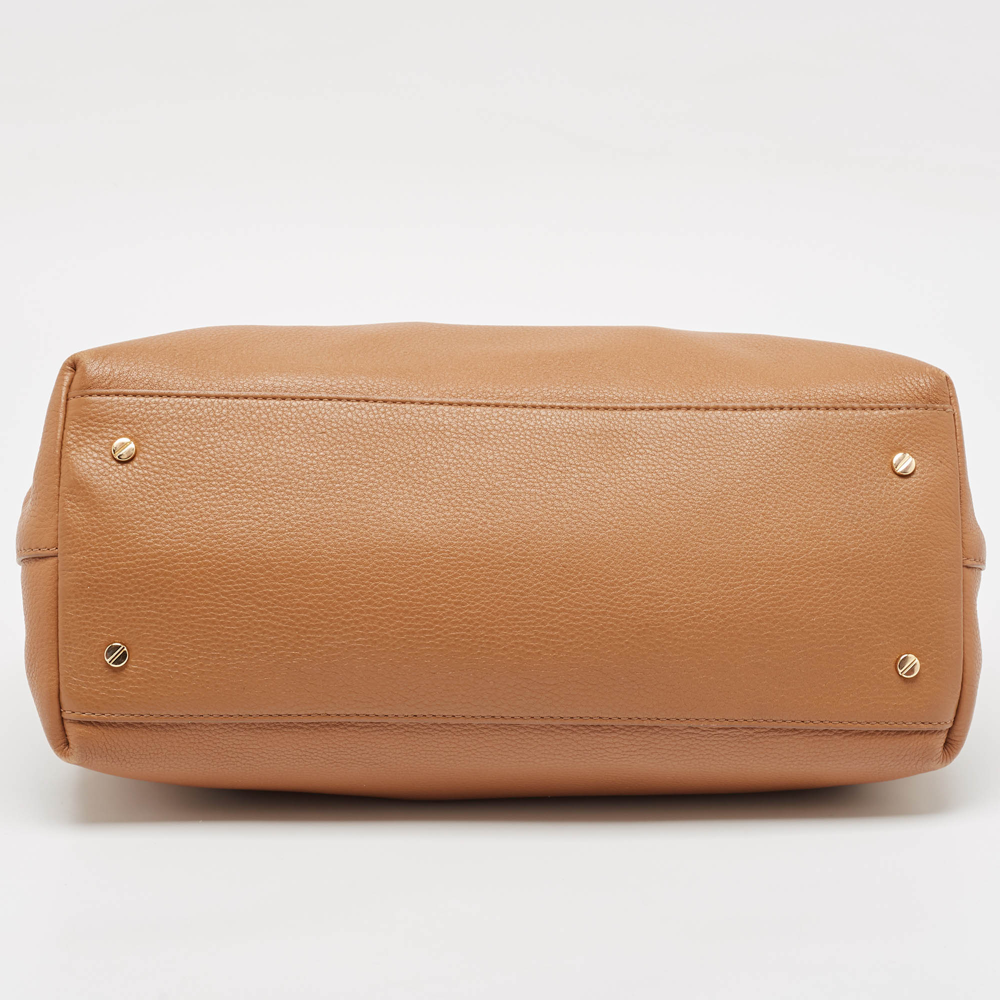 Tory Burch Brown Leather Britten Slouchy Tote 6