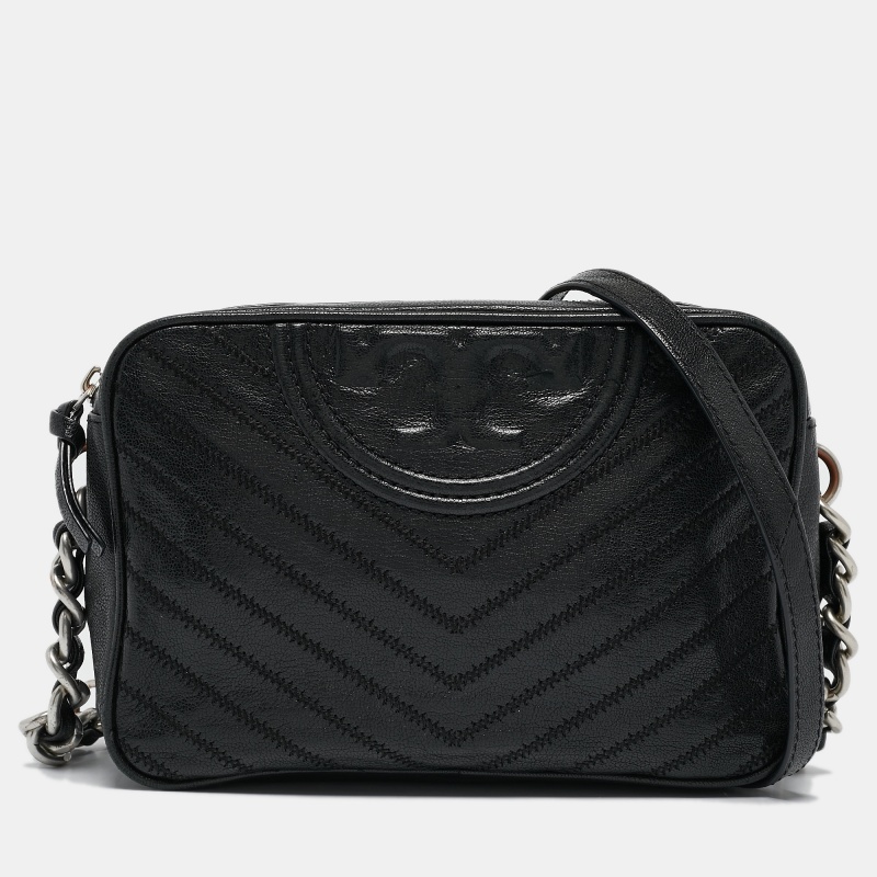 

Tory Burch Black Quilted Leather Alexa Camera Crossbody Bag